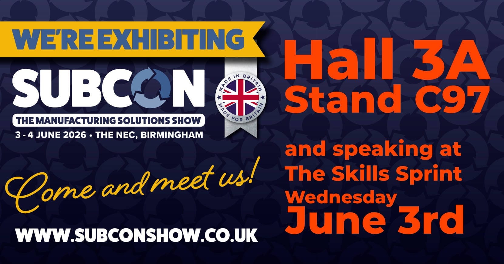 Join us a Subcon 2026 at the NEC